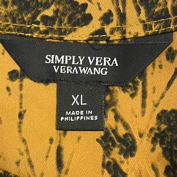 SIMPLY VERA WANG SLEEVELESS FLORAL PRINTED TOP XL - Picture 6 of 10